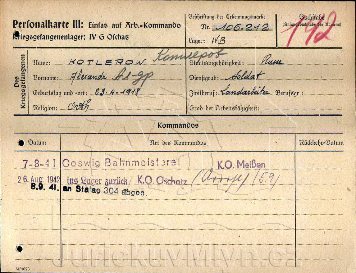 Dokument z Moskevsk�ho archivu